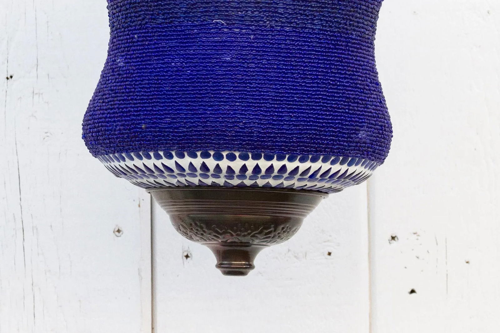 Blue Beaded Pendant Lamp - 5