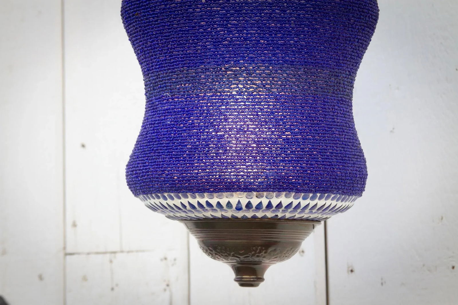 Blue Beaded Pendant Lamp - 7