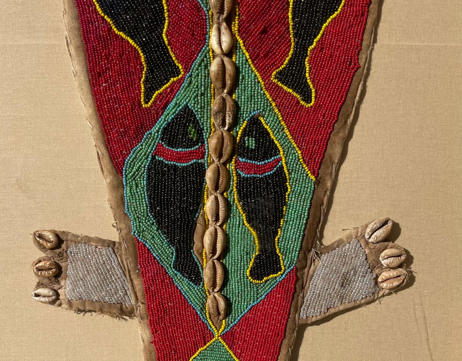 Beaded African Lizard Panel - 2