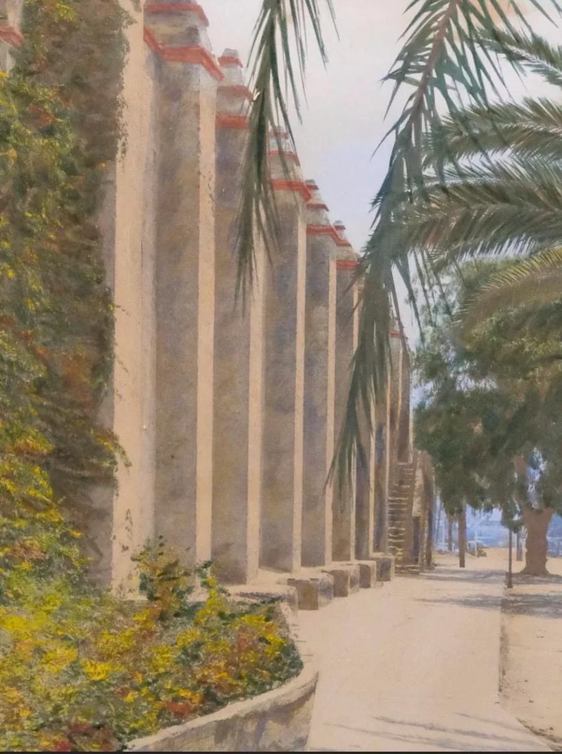 Hand Color Photograph of a Spanish Mission by Charles Henry Sawyer 1941 - 7