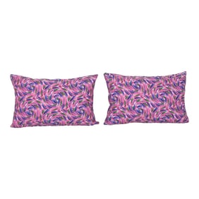 Turkish Pink Uzbek Pillow Cover - a Pair