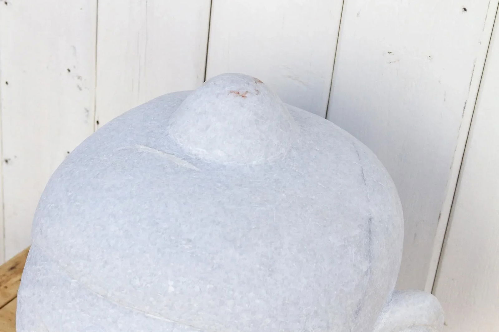 Large Beautifully Carved Marble Buddha Head - 3