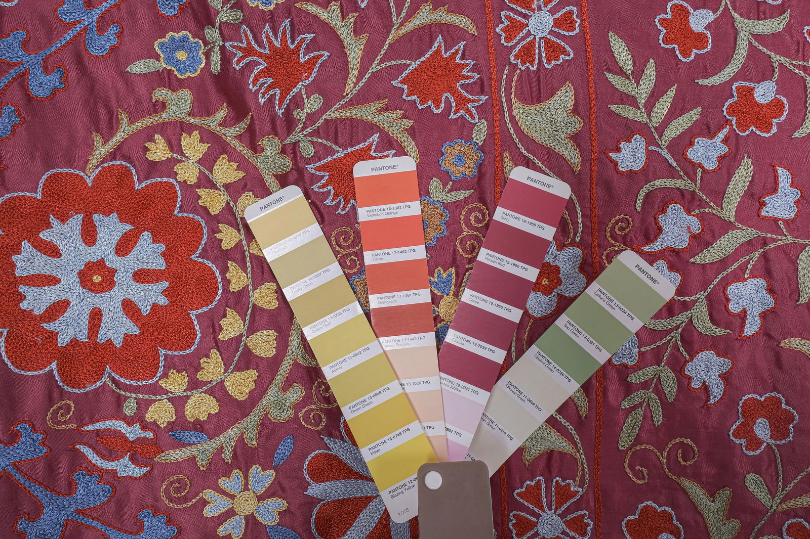 Giant Silk Suzani From Samarkand, Uzbekistan 7'9'' X 10' - 11