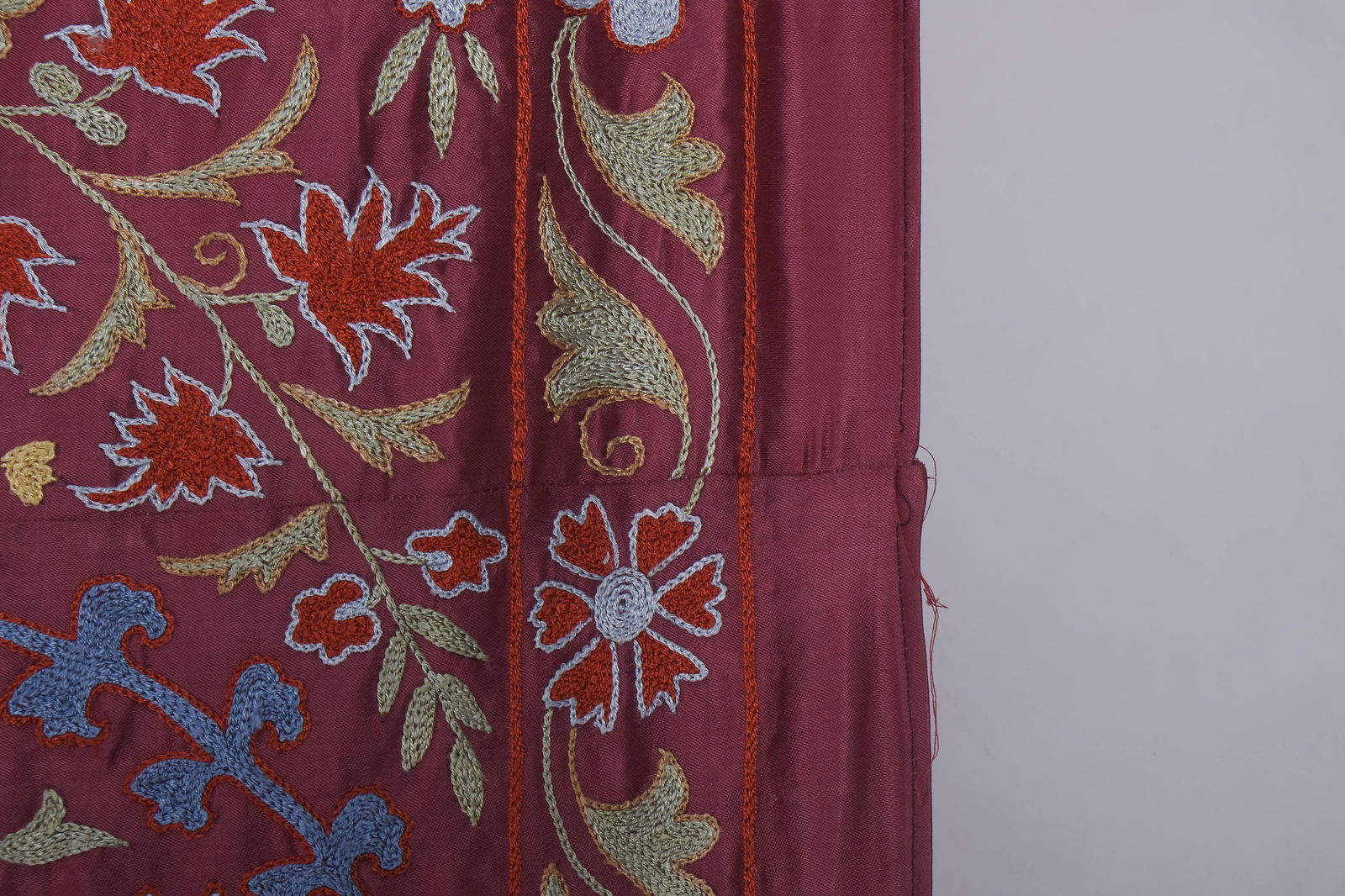 Giant Silk Suzani From Samarkand, Uzbekistan 7'9'' X 10' - 7