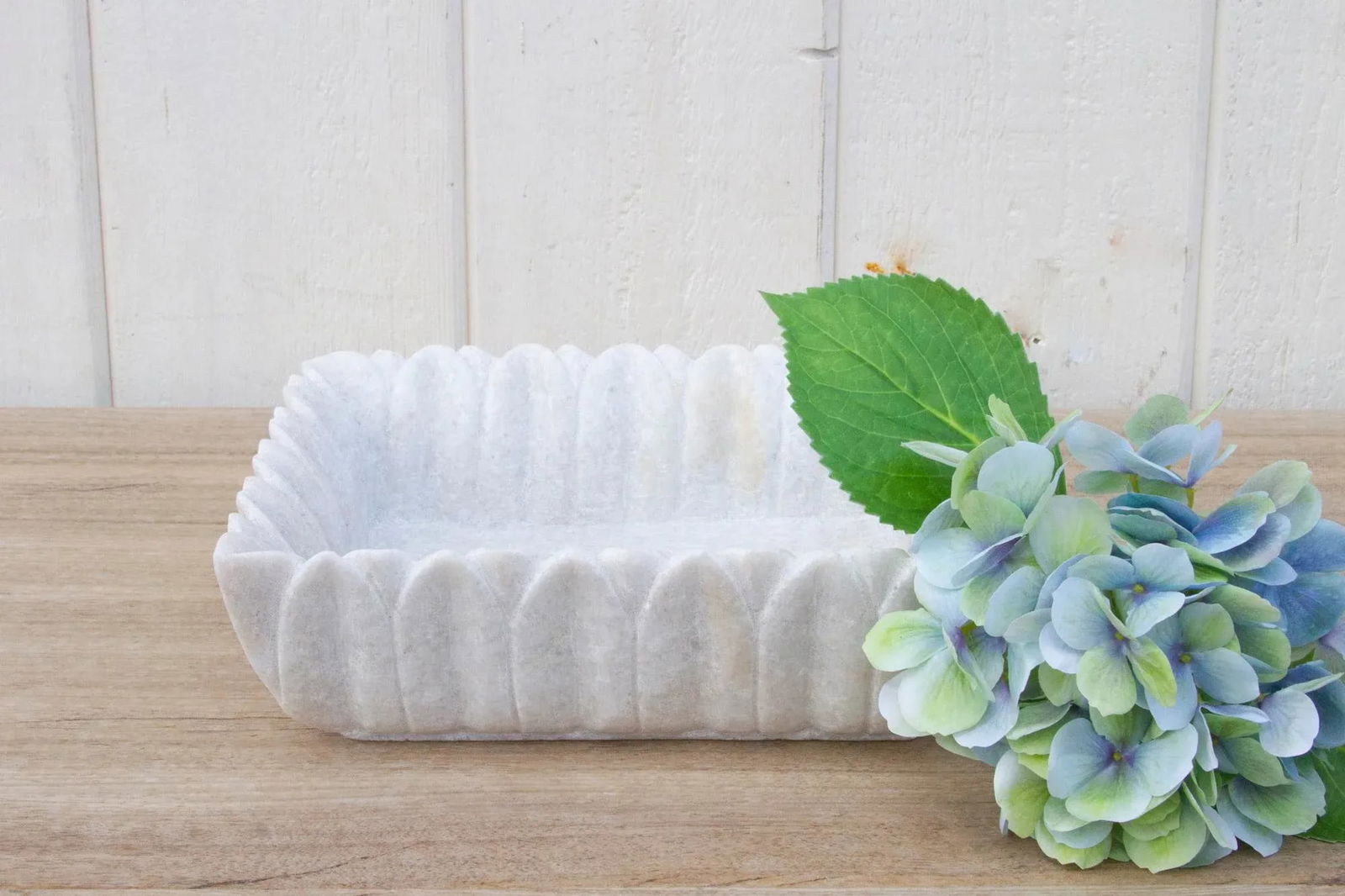 Rectangular Carved Marble Vase - 2