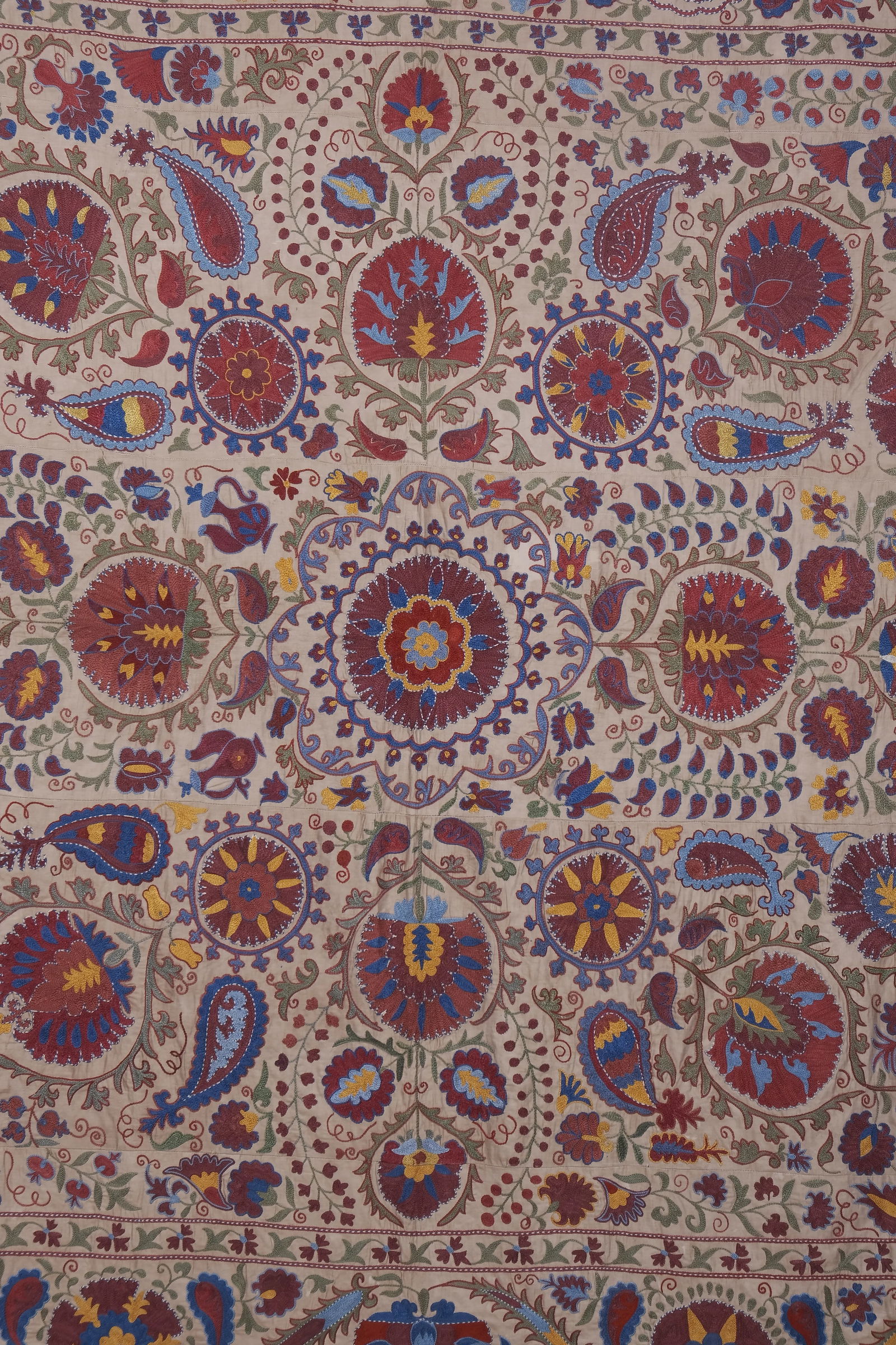 Silk Suzani Wall Hanging Decor 8'2'' X 9'10'' - 10