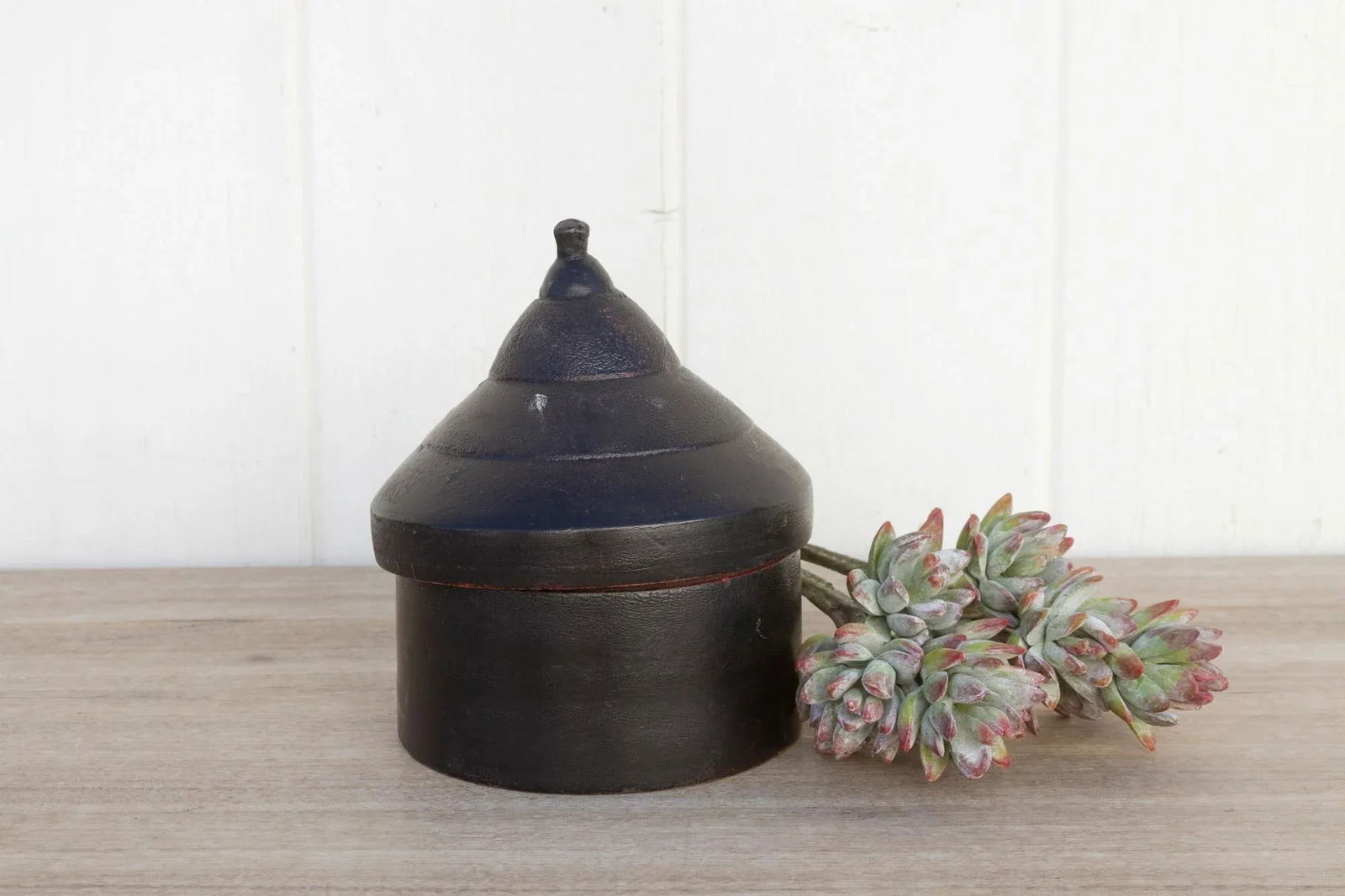 Khimsar Aged Black Ceremonial Box - 2