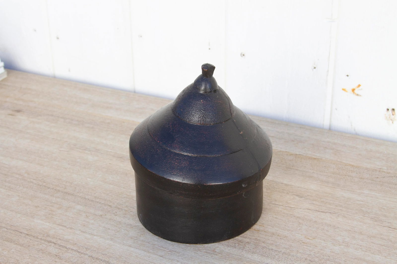 Khimsar Aged Black Ceremonial Box - 6