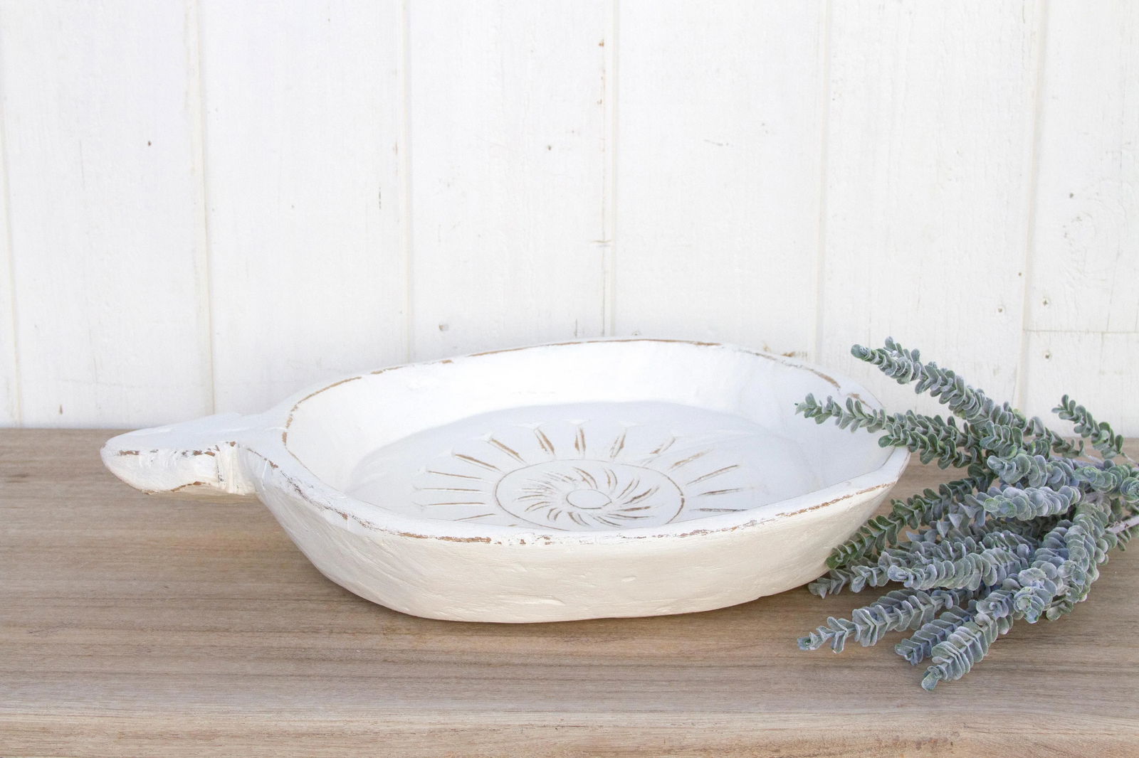 Abhir White Floral Food Bowl - 7