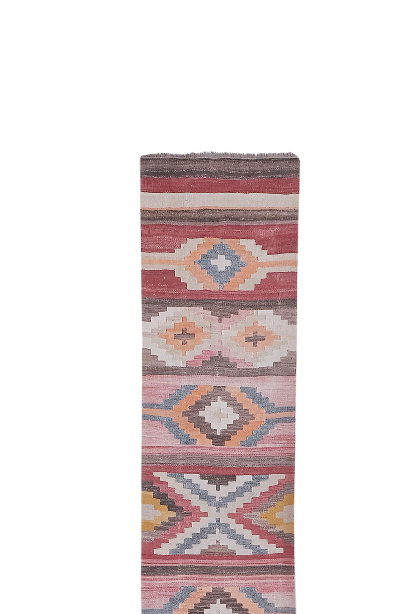 1960s Vintage Turkish Long Kilim Runner 2'6'' X 21'8'' - 2