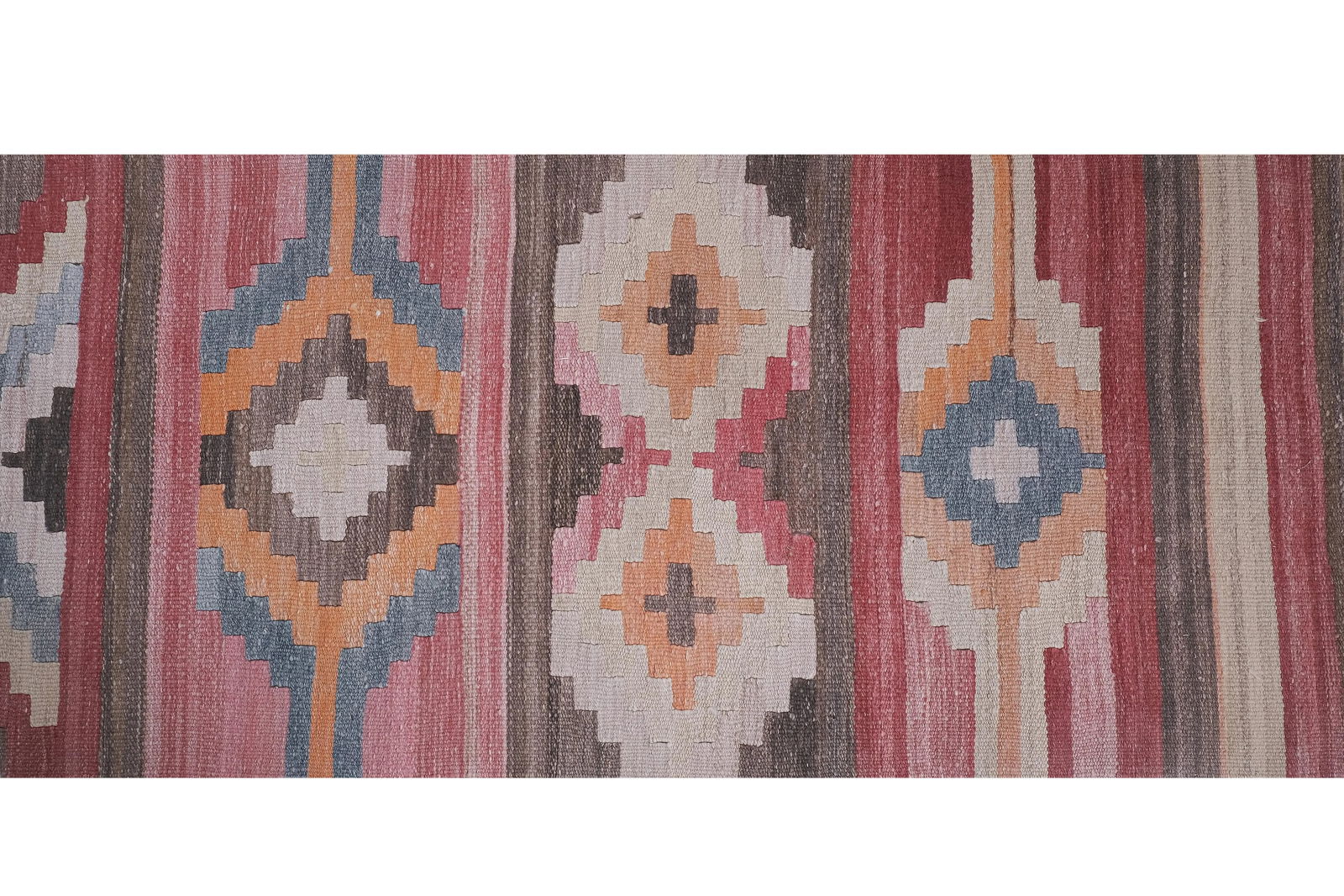 1960s Vintage Turkish Long Kilim Runner 2'6'' X 21'8'' - 5