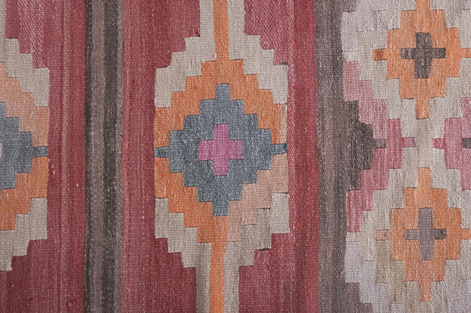 1960s Vintage Turkish Long Kilim Runner 2'6'' X 21'8'' - 9