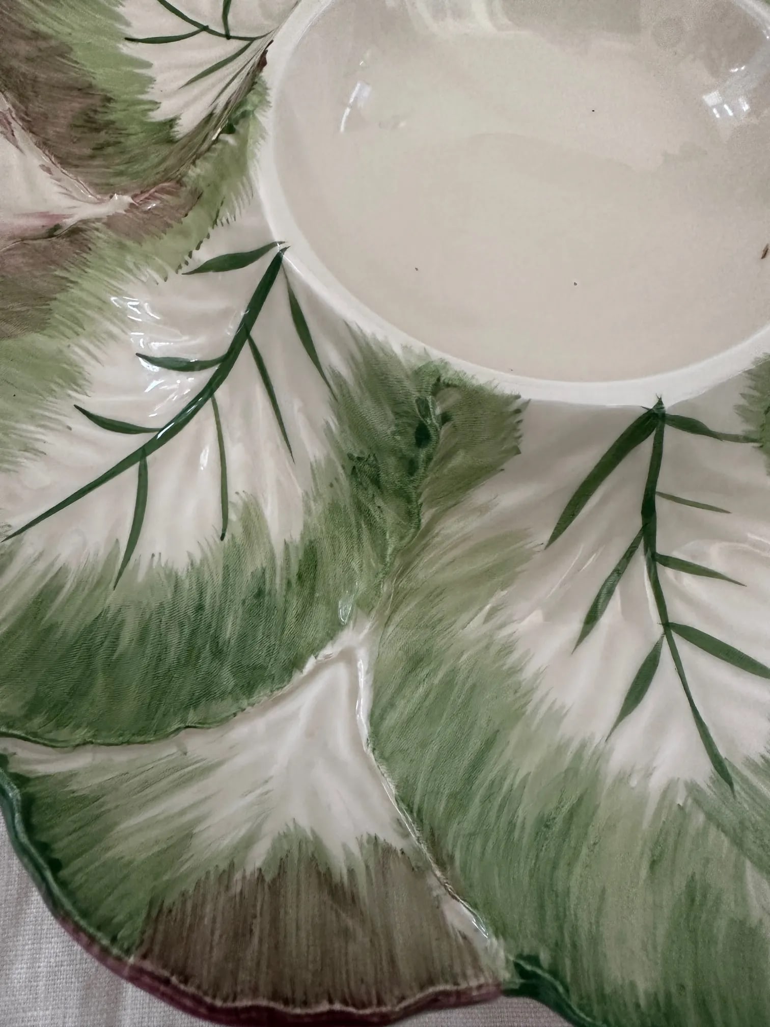 Pottery Barn Chip & Dip Vegetable Serving Dish/Platter - 4