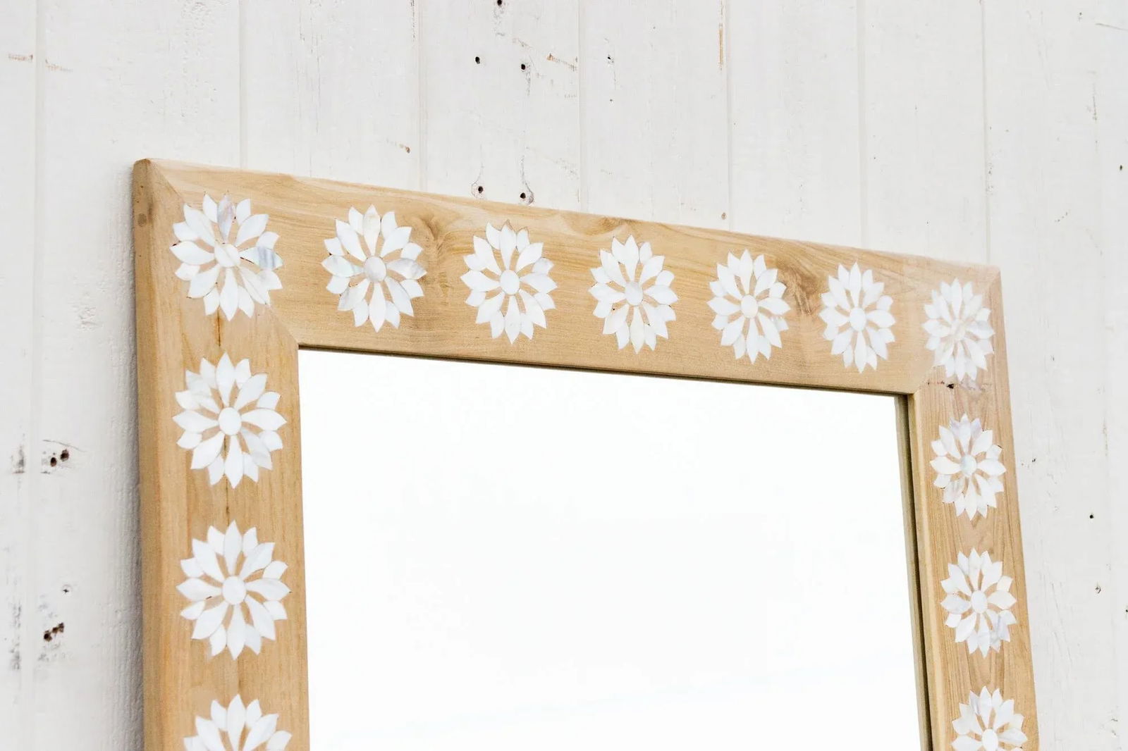 Modern Farmhouse Inlay Blossom Mirror - 6