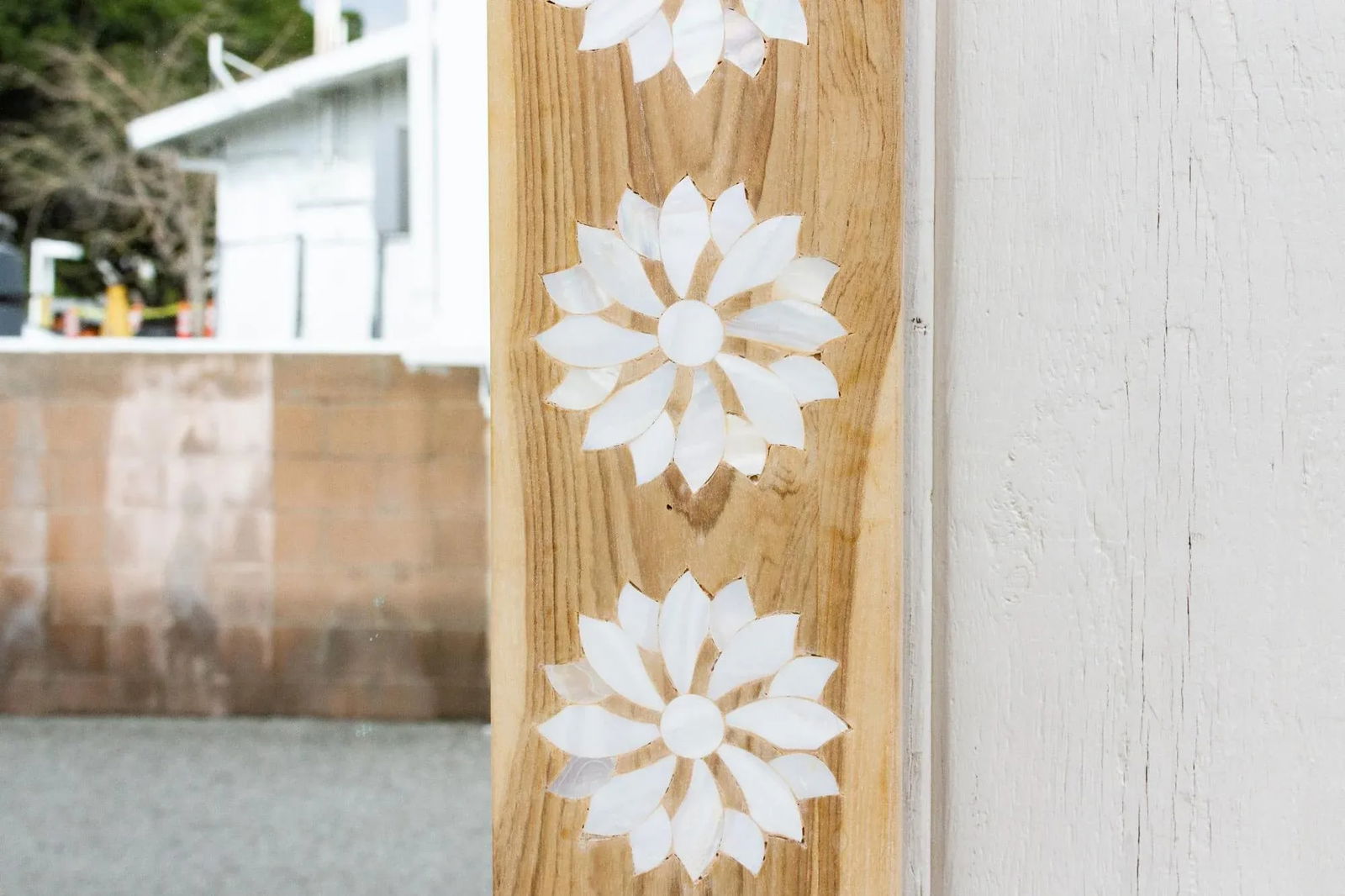 Modern Farmhouse Inlay Blossom Mirror - 9