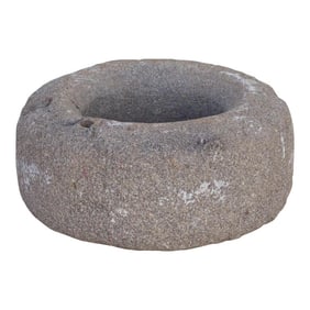 Handcrafted Gray Stone Bowl
