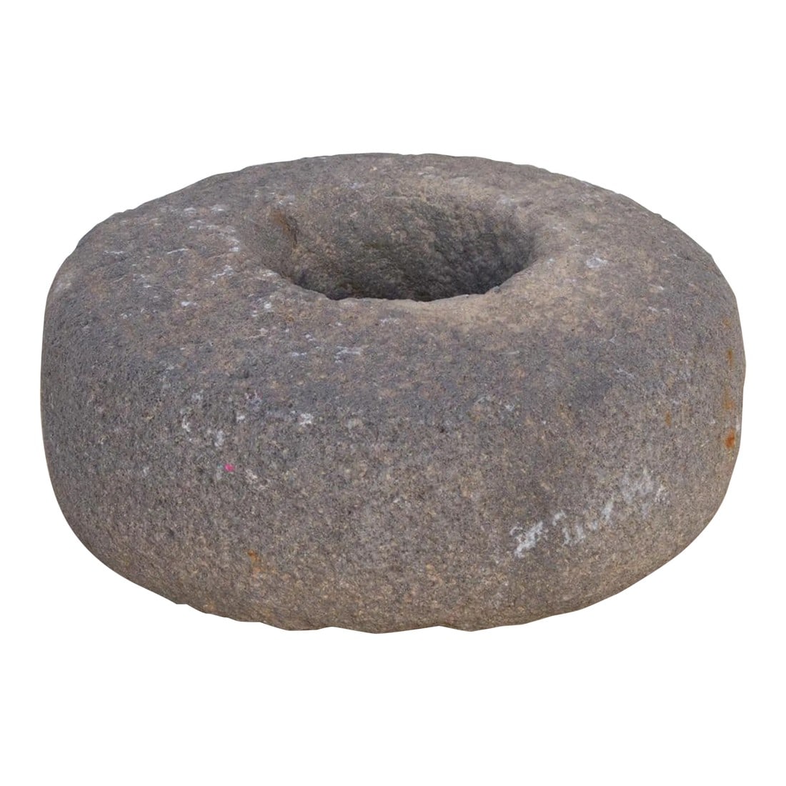 Carved Stone Decorative Bowl: An artisanal handcrafted Asian stone bowl. This simple yet charming accessory for any home that can add and element of natural materials and textures to a room. This lovely carved stone bowl shows a n