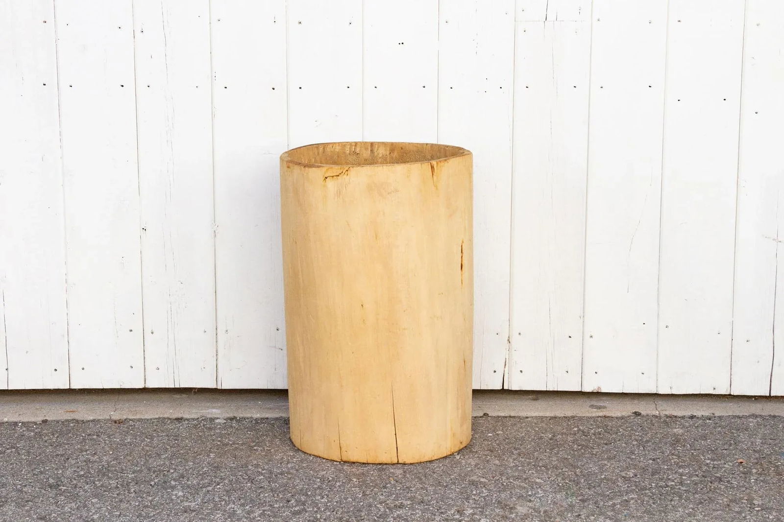 Tall Bleached Wood Asian Planter - 10