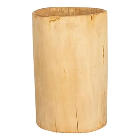 Tall Bleached Wood Asian Planter