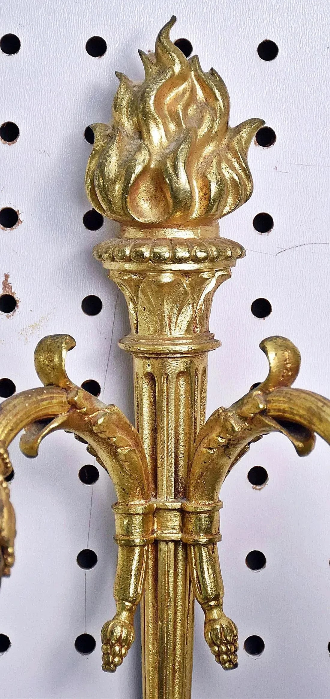 Early 20th Century French Louis XVI Style Wall Lamp Sconces, a Pair - 2