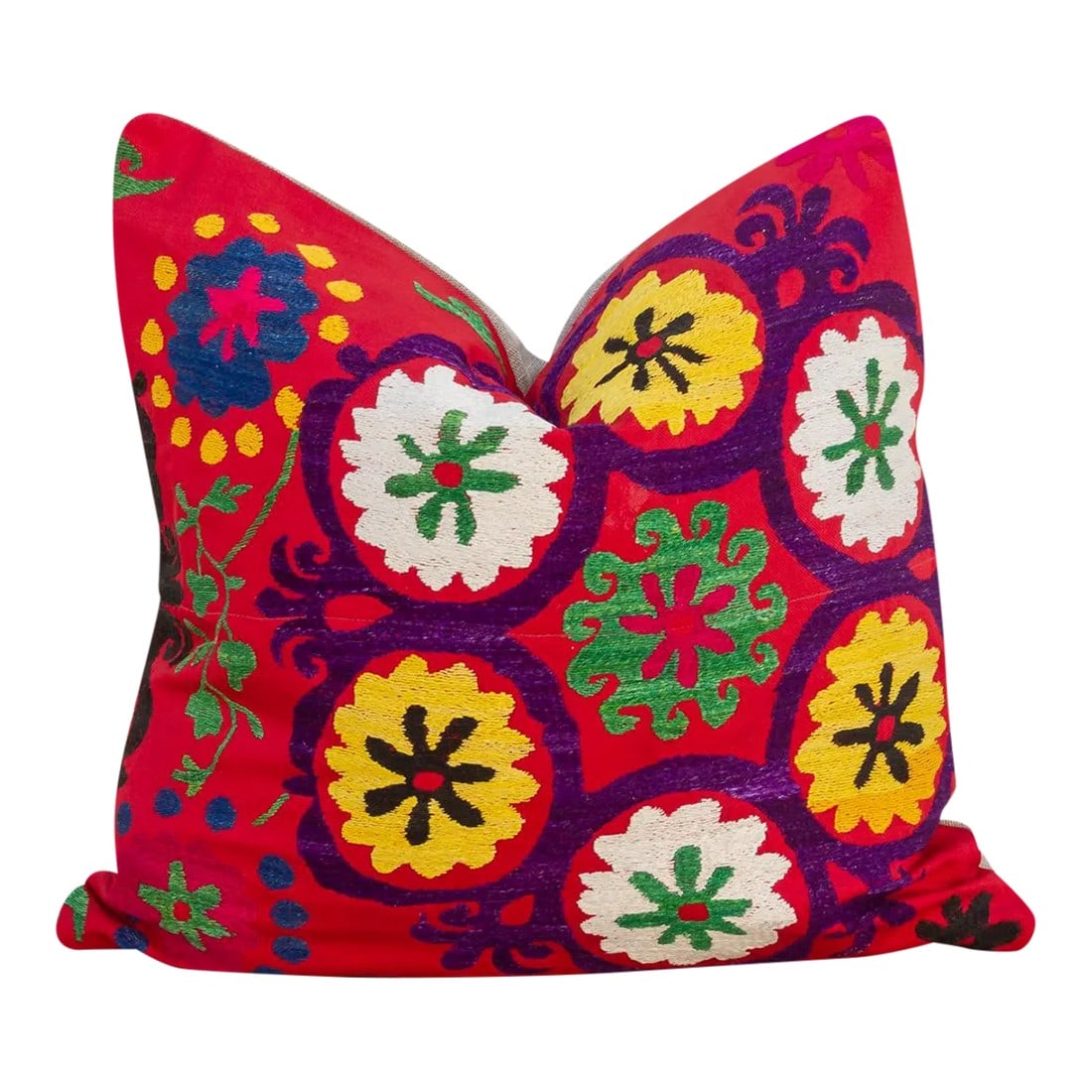 Veeda Vintage Suzani Square Pillow (1 of 9)