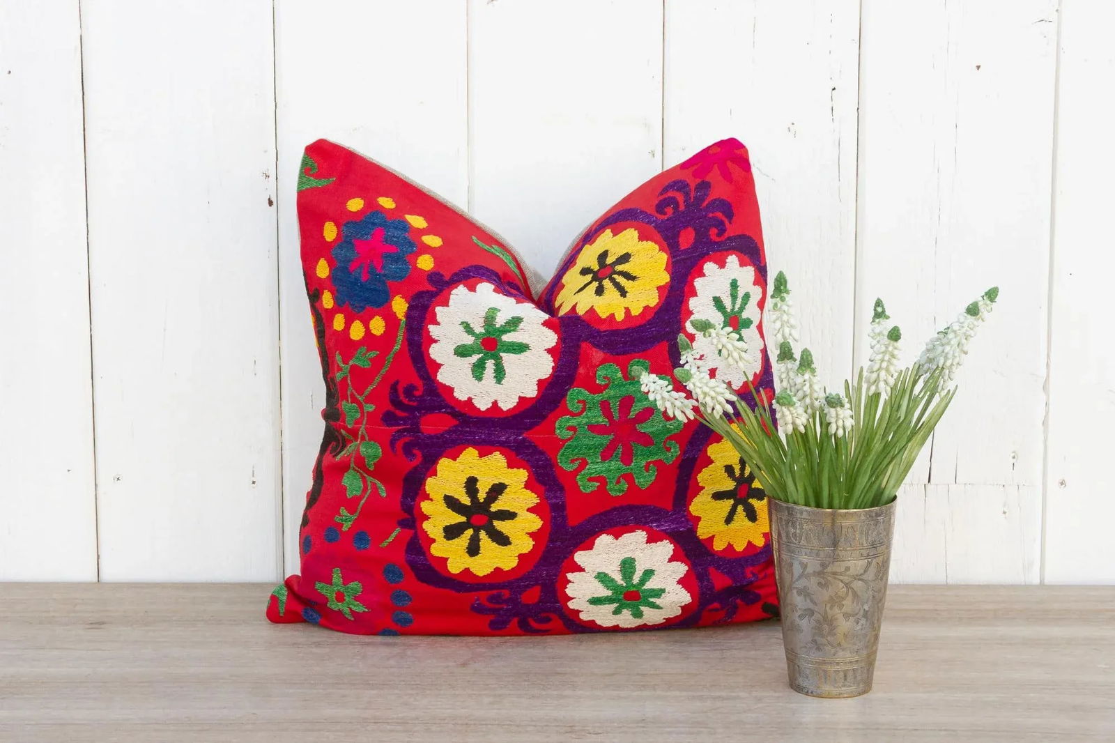 Veeda Vintage Suzani Square Pillow - 2