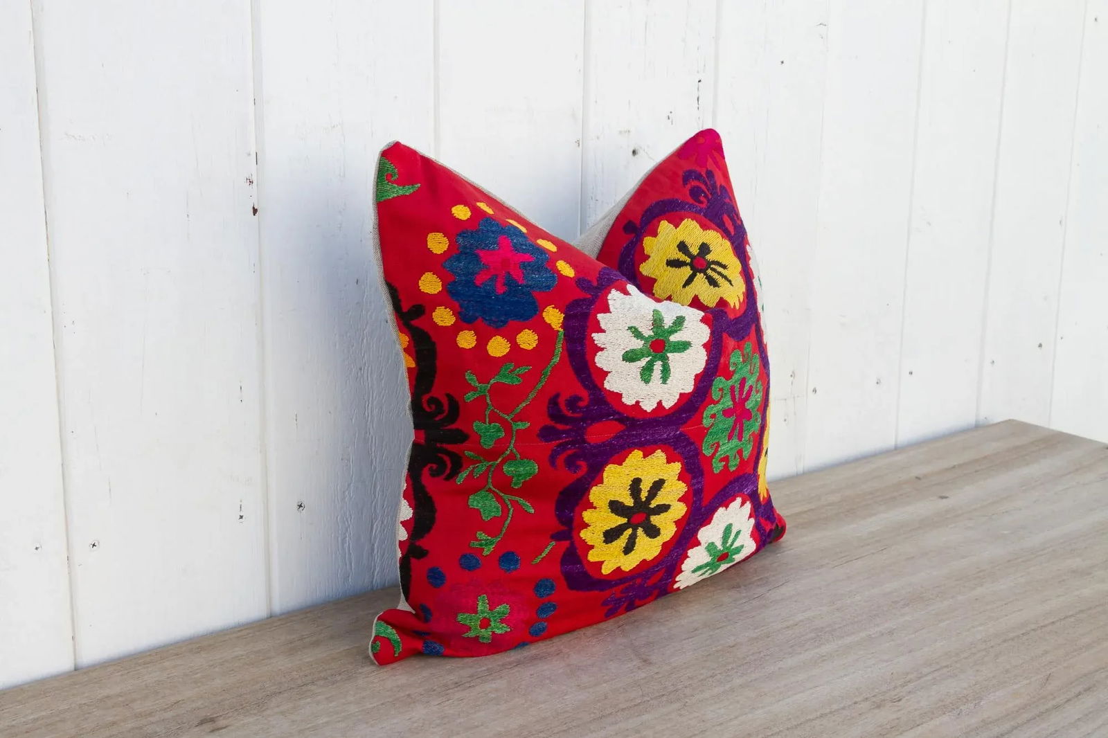 Veeda Vintage Suzani Square Pillow - 4