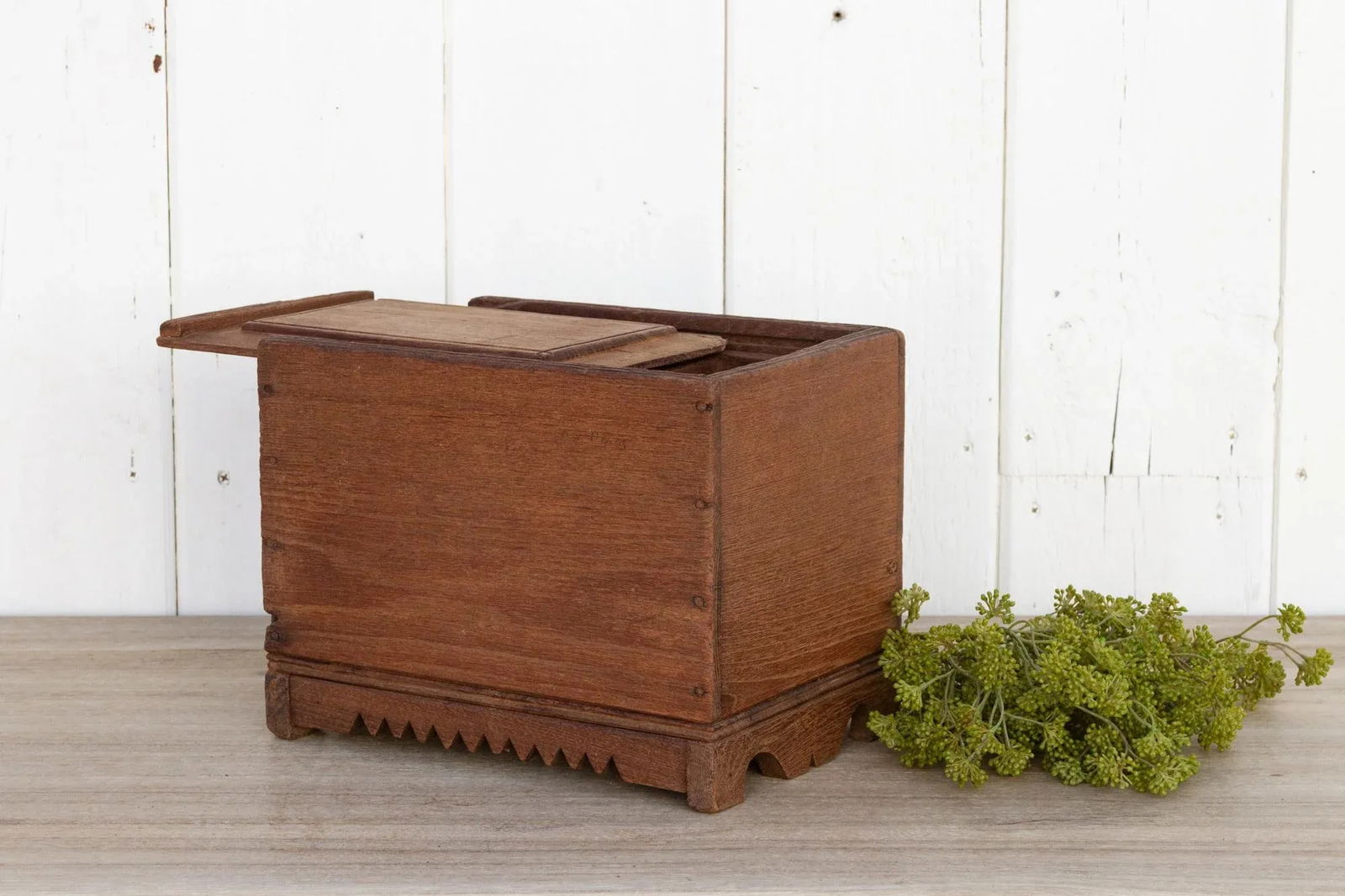 Antique Colonial Spice Box - 9