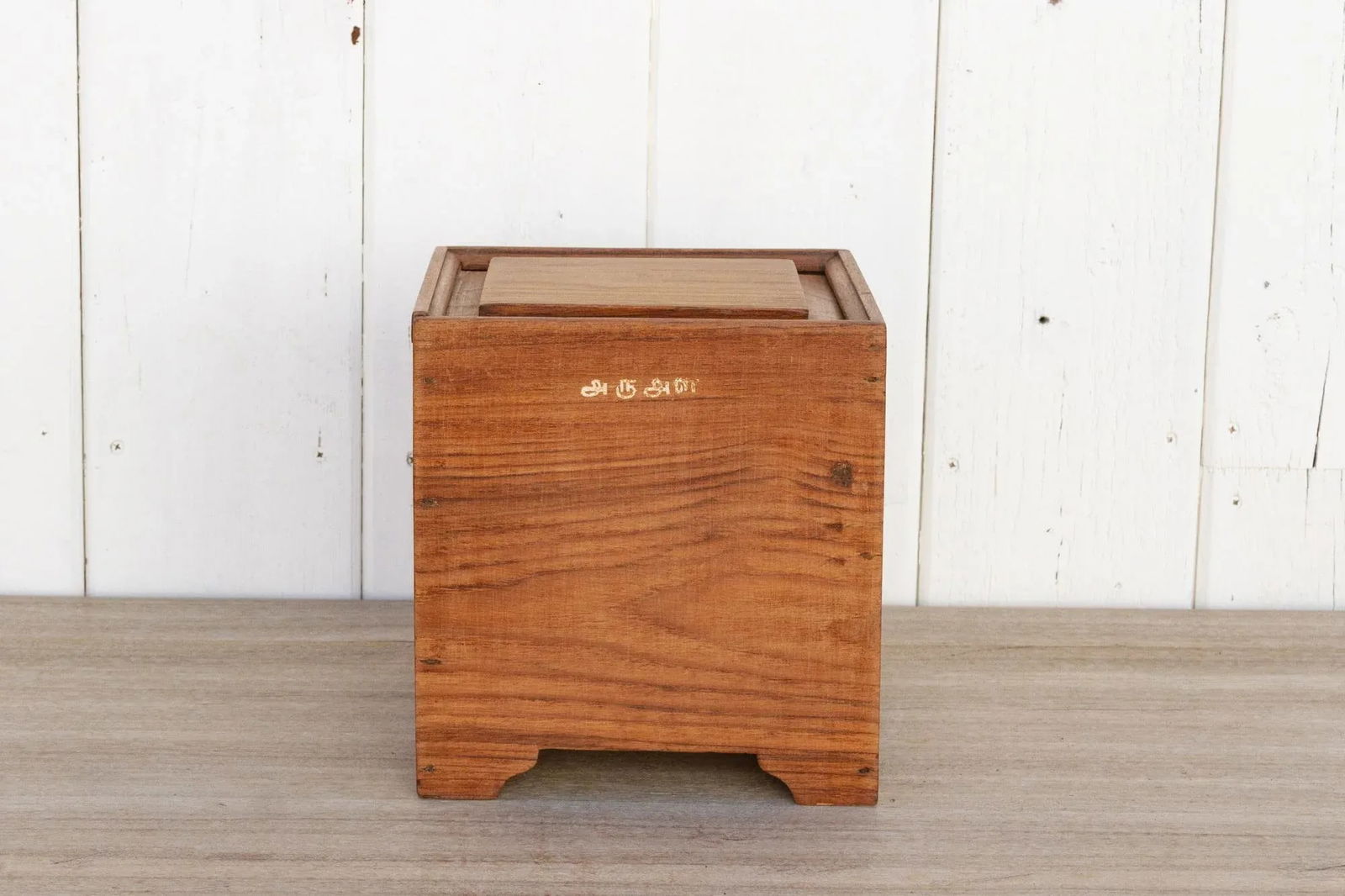 Antique Colonial Teak Chest - 3