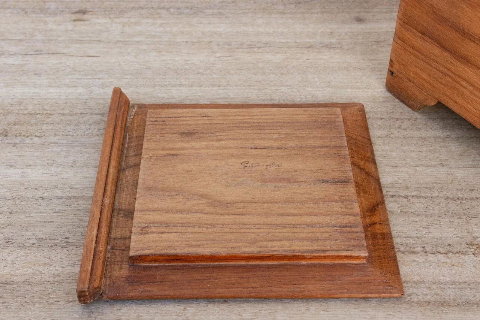 Antique Colonial Teak Chest - 5