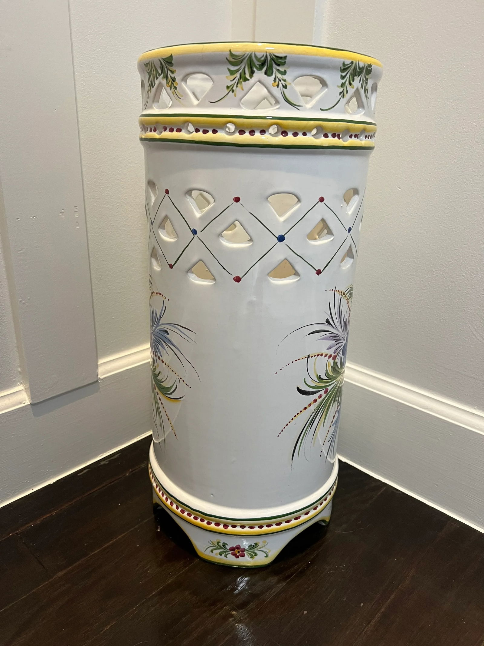 Hand Painted Umbrella Stand Made in Portugal - 4