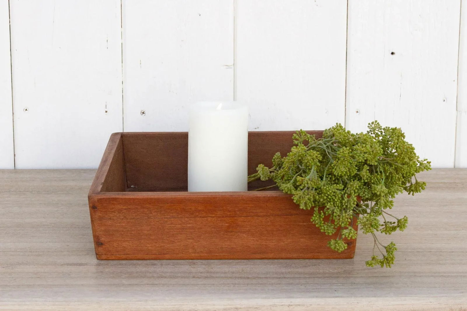 Colonial Teak Spice Basket - 2