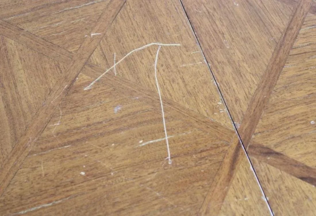 1930s French Provincial Inlaid Parquet Two Leaf Dining Table - 11