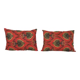 Turkish Ted Floral Pillow Cover - a Pair