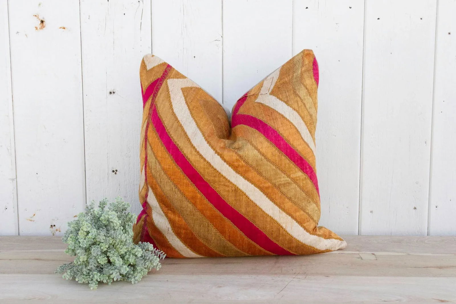 Lehrya Silk Phulkari Pillow - 2