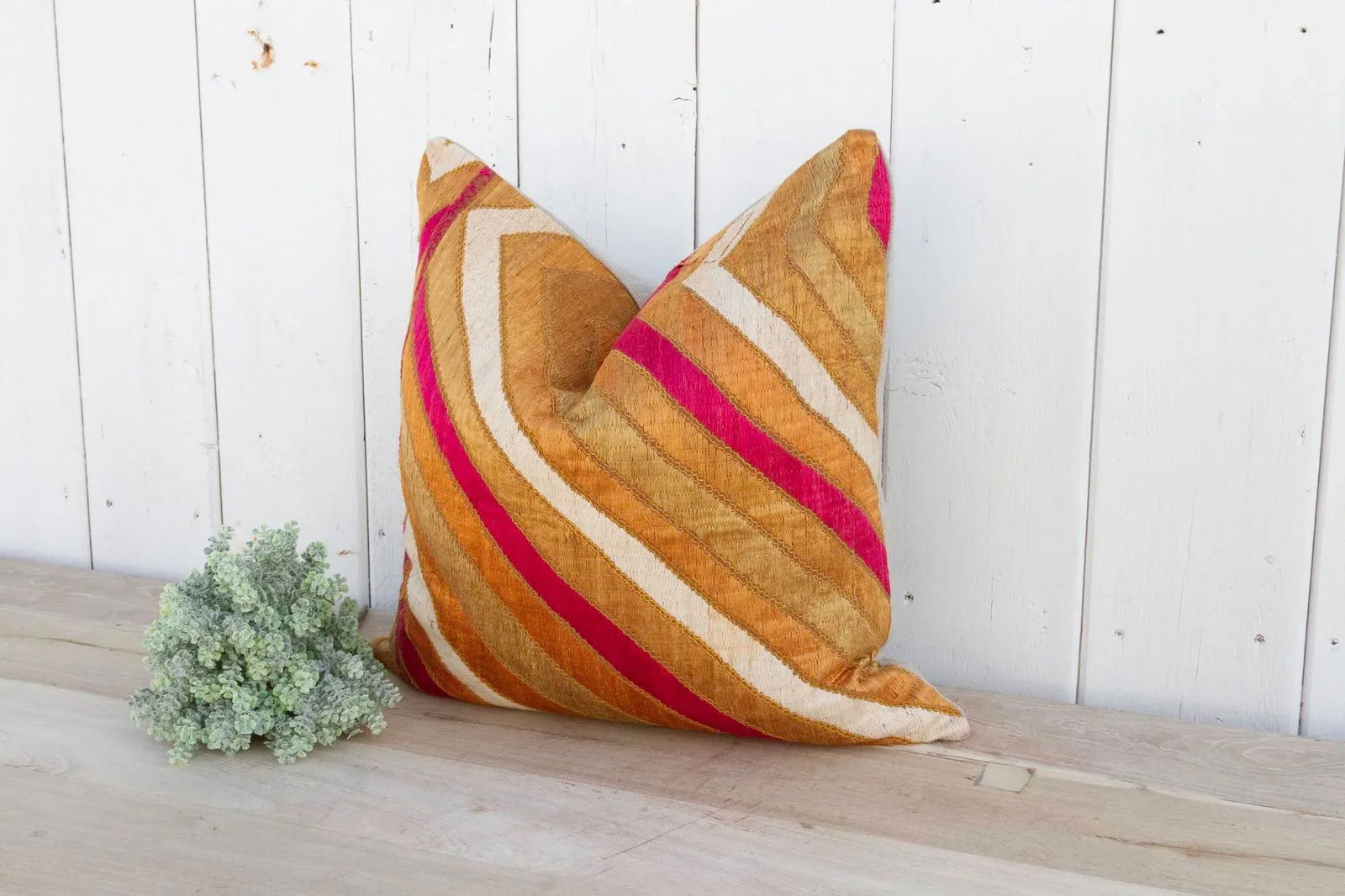 Lehrya Silk Phulkari Pillow - 3