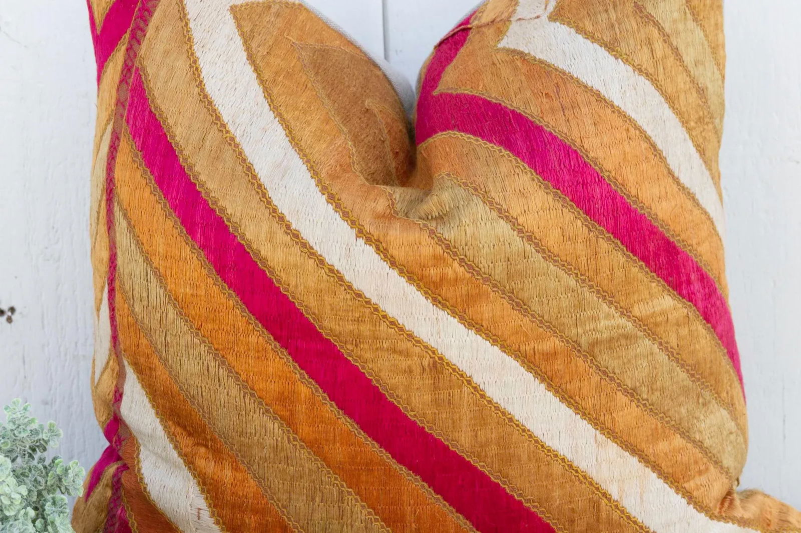 Lehrya Silk Phulkari Pillow - 4
