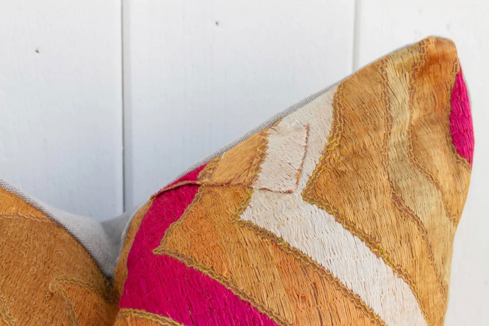 Lehrya Silk Phulkari Pillow - 5