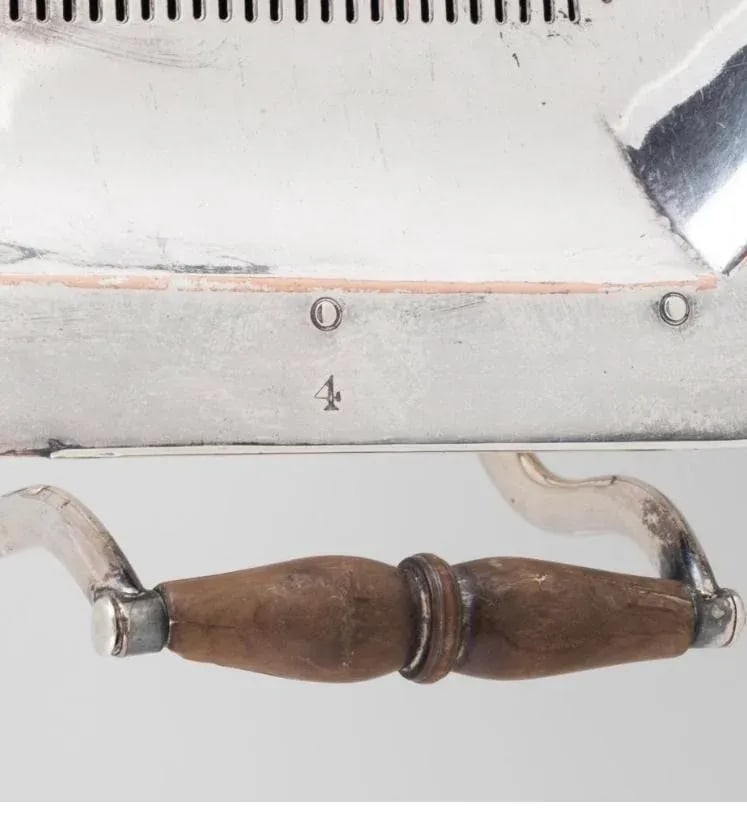 Pair of Silver Plate Food and Platter Warmers With Wood Handles European - 12