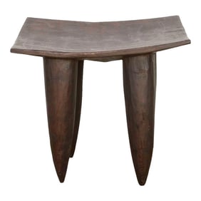 Tall Rectangular African Senufo End Table
