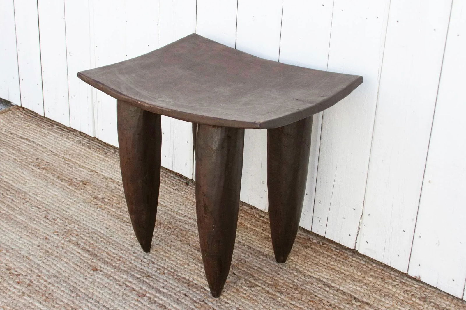 Tall Rectangular African Senufo End Table - 8