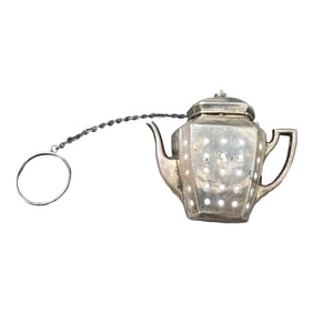 Vintage Sterling Silver Teapot Tea Strainer