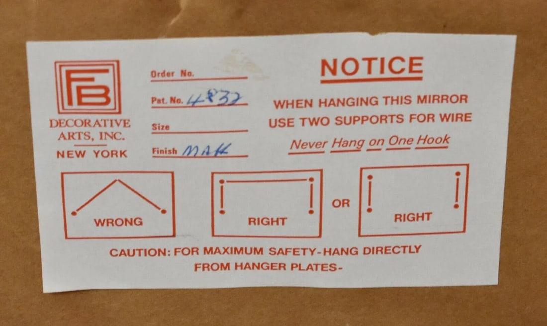 Late 20th Century Friedman Brothers Mahogany Beveled Mirror With Gold Gilt Accents and Urn - 5