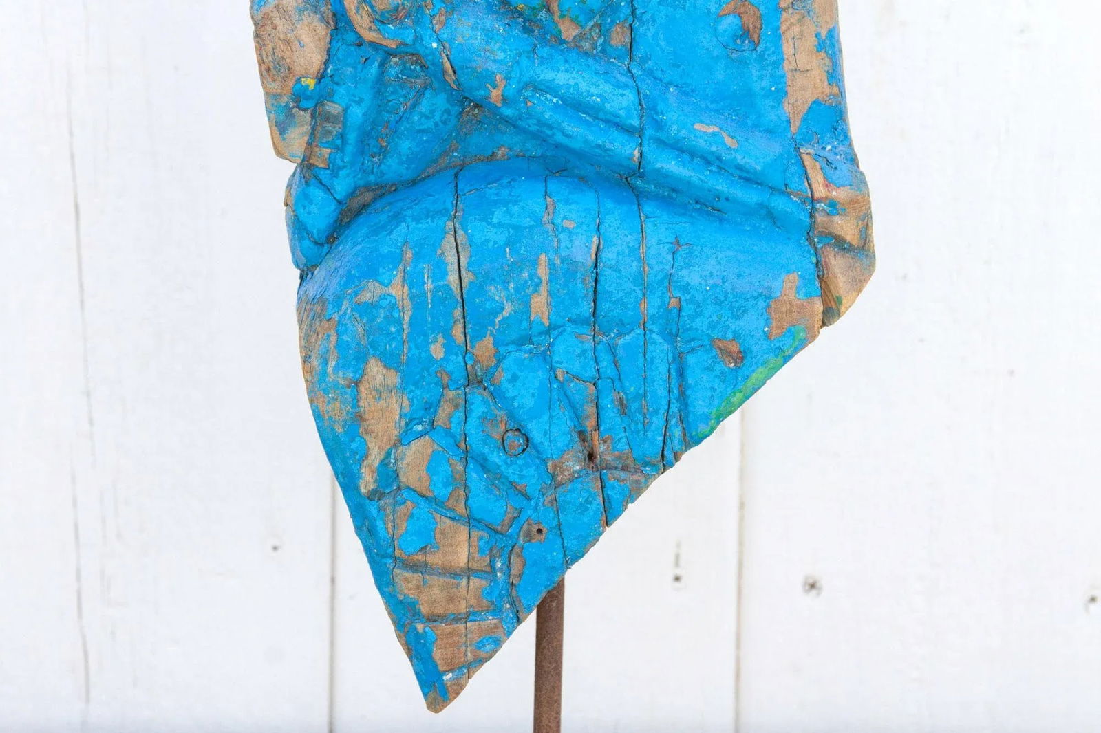 Antique Jodhpur Blue Horse Bust - 6