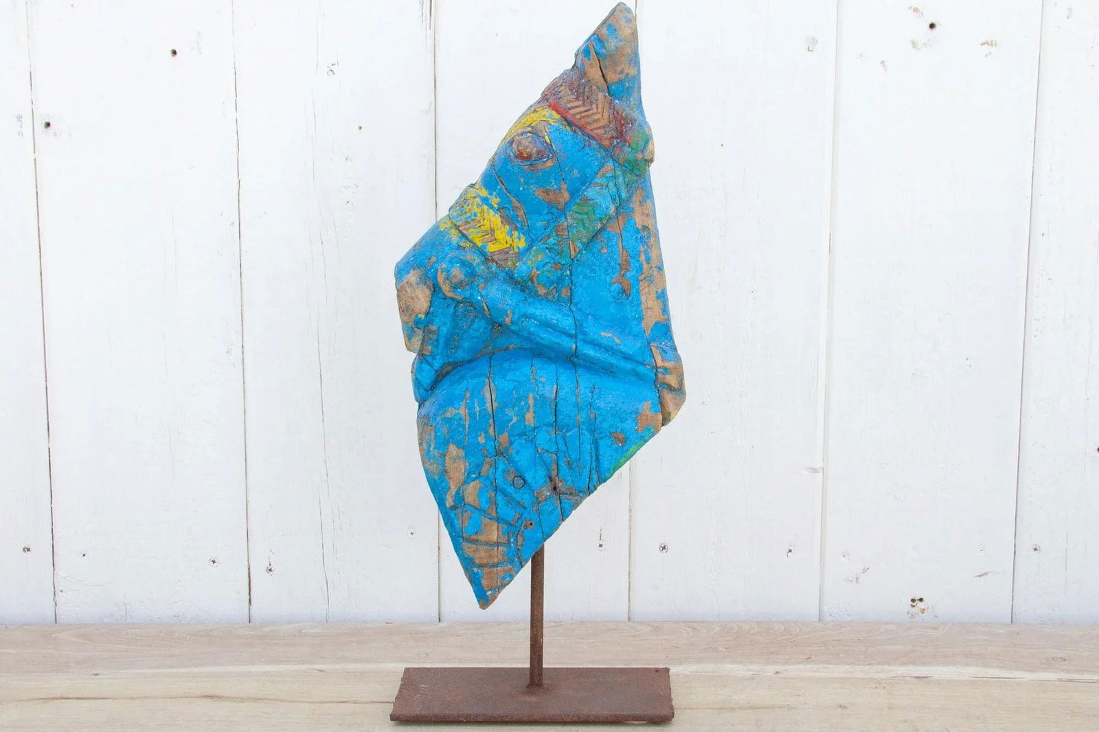 Antique Jodhpur Blue Horse Bust - 7