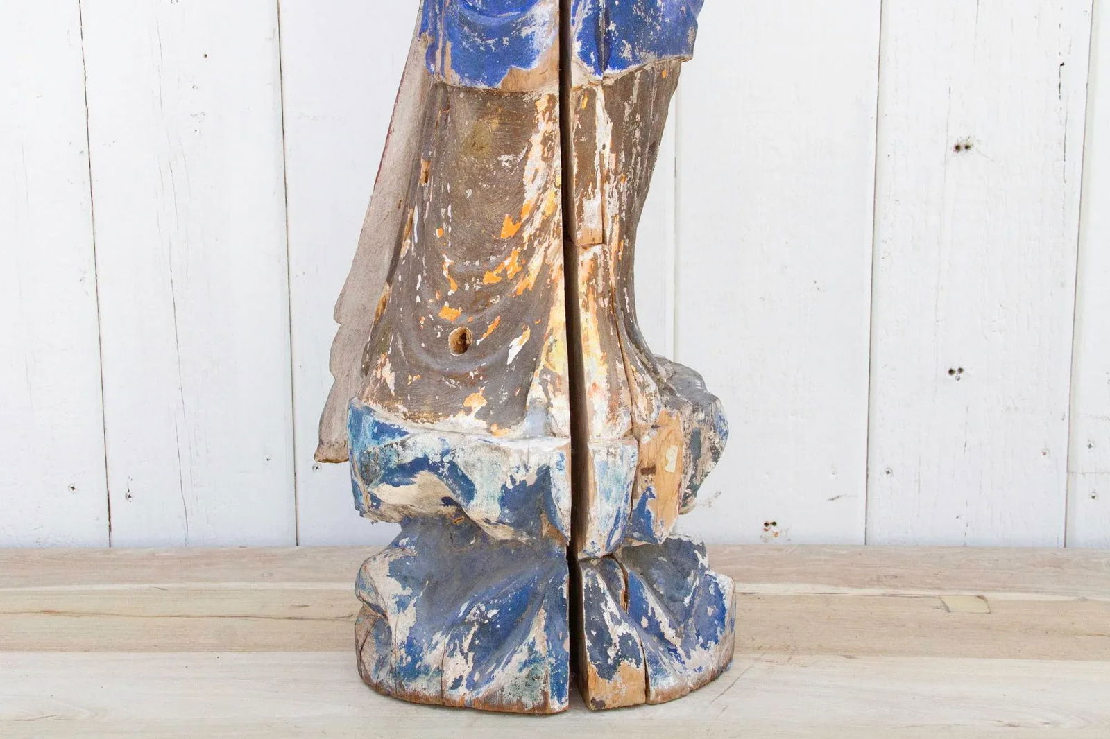 Antique Polychrome Quan-Yin Statue - 11