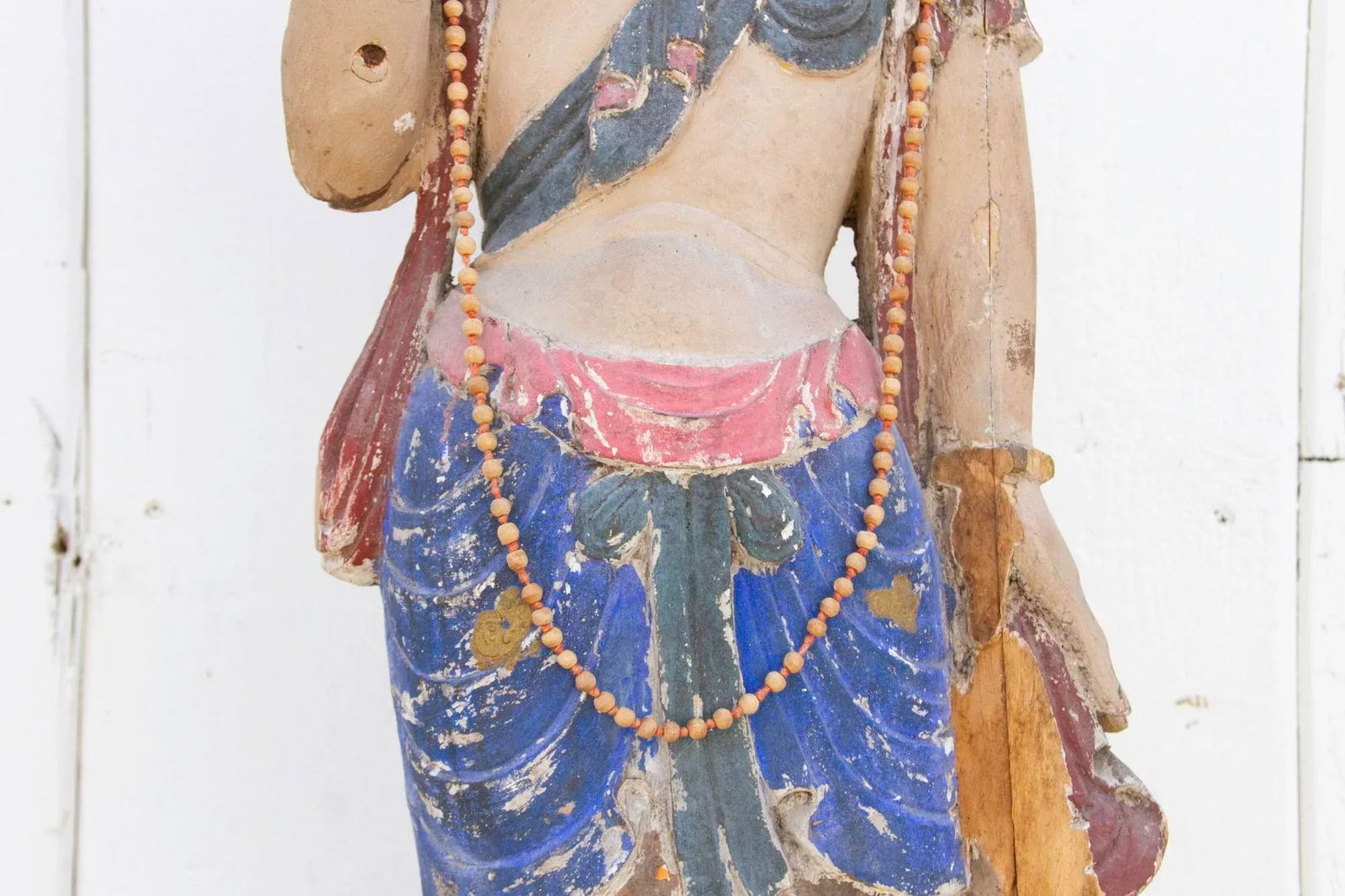 Antique Polychrome Quan-Yin Statue - 7