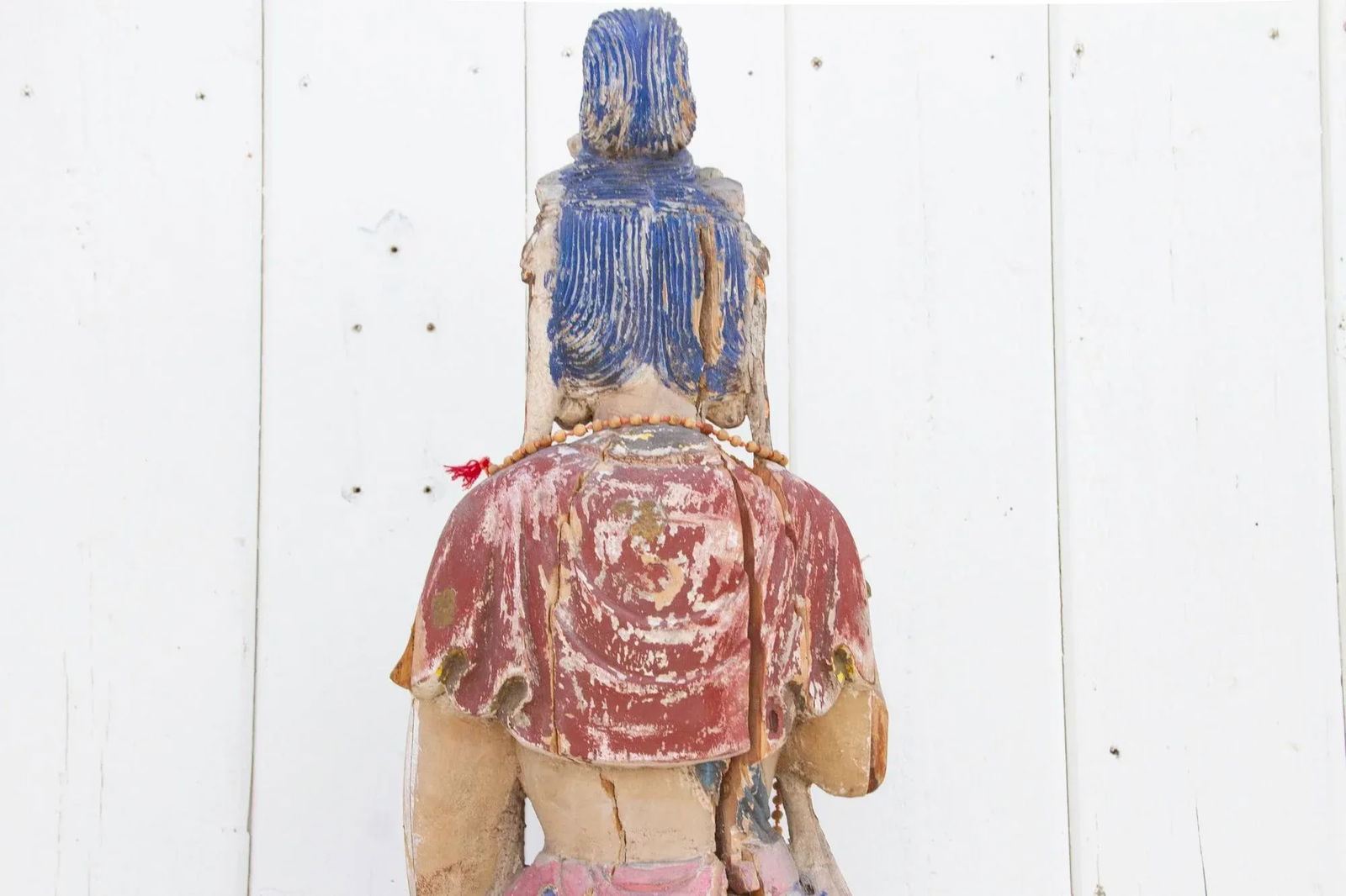 Antique Polychrome Quan-Yin Statue - 9