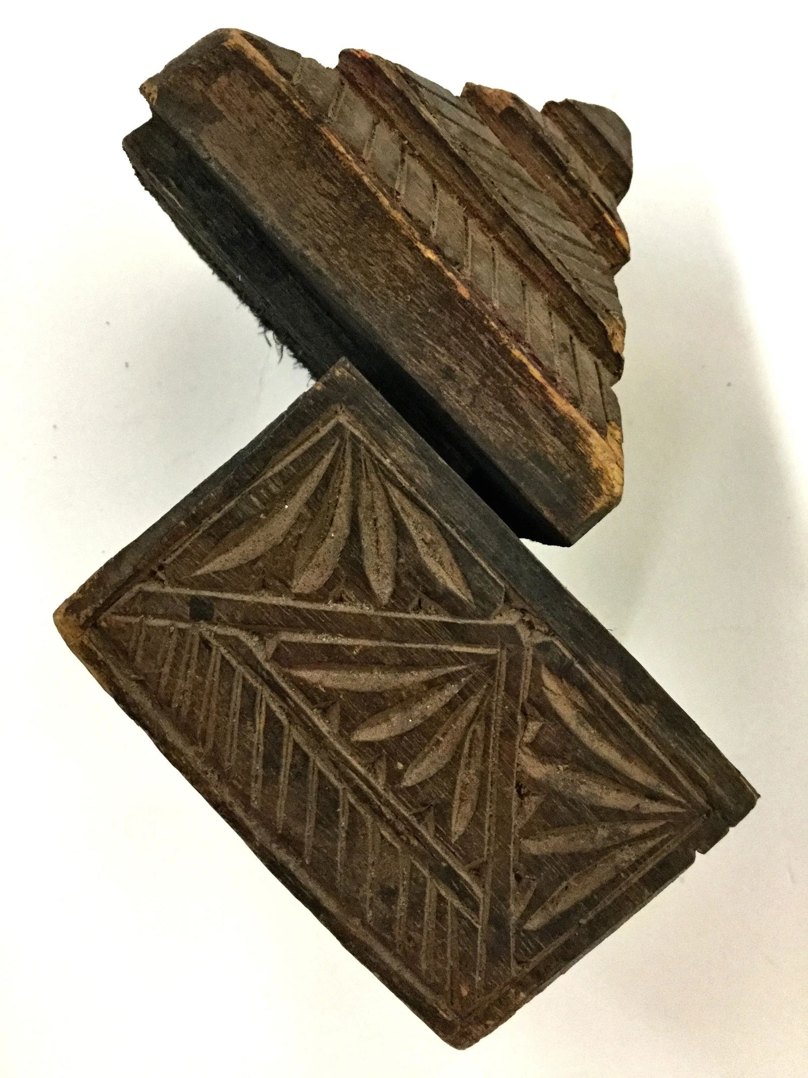 Primitive Asian Secret Hiding Lid Wood Box - 9