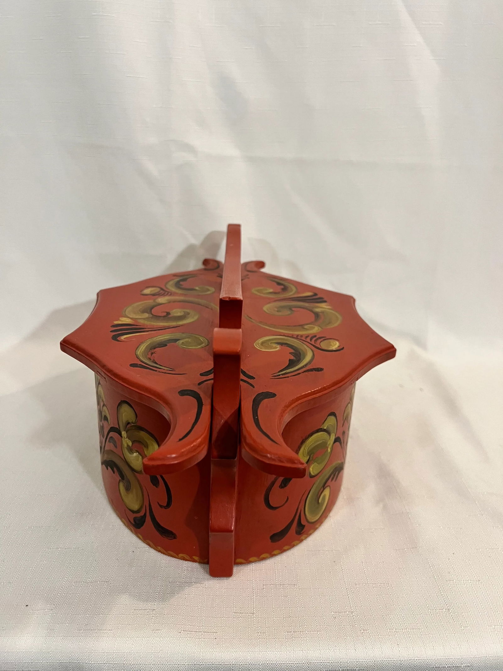 Vintage Norwegian Rune Box Artist Signed Folk Art - 10